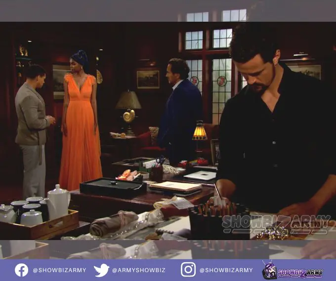 Bold and the Beautiful:  Ridge Forrester - Thomas Forrester - Zende Dominguez - Paris Buckingham