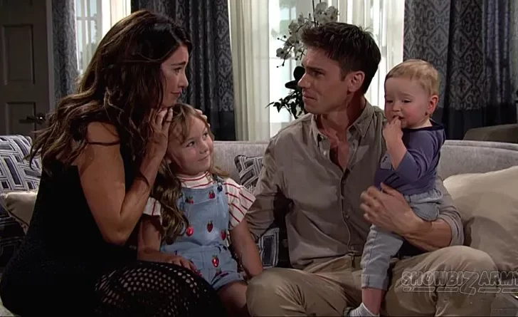 Bold and the Beautiful: Steffy Forrester - Jacqueline MacInnes Wood - Finn Finnegan - Tanner Novlan