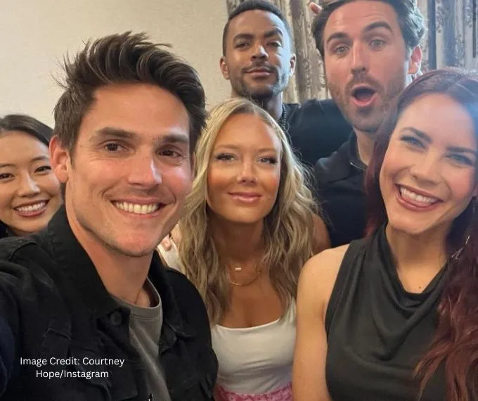 Young and the Restless: Courtney Hope - Sally Spectra - Mark Grossman - Adam Newman