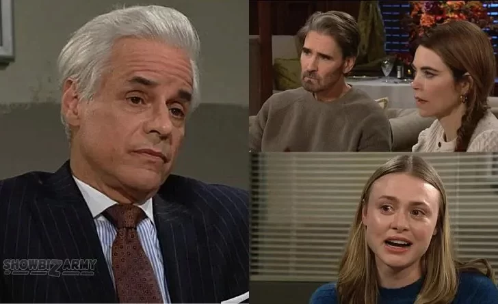 Young and the Restless: Michael Baldwin - Victoria Newman - Cole Howard - Claire Grace