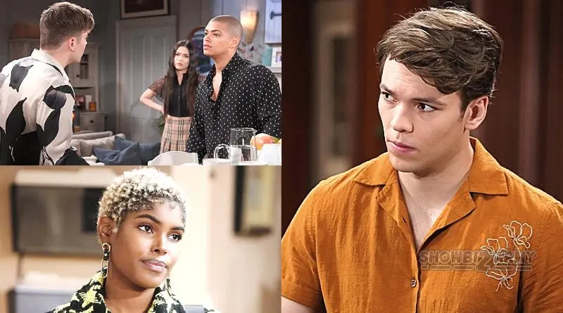 Bold and the Beautiful: RJ Forrester - Luna Nozawa - Zende Forrester - Paris Buckingham