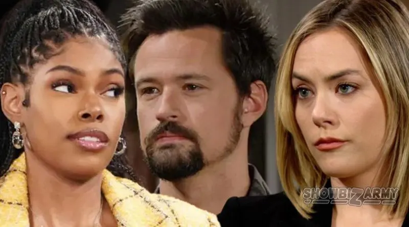 Bold and the Beautiful: Paris Buckingham - Thomas Forrester - Hope Logan