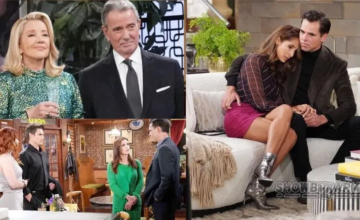 Young and the Restless Adam Newman - Sally Spectra - Billy Abbott - Chelsea Lawson - Victor Newman - Nikki Newman