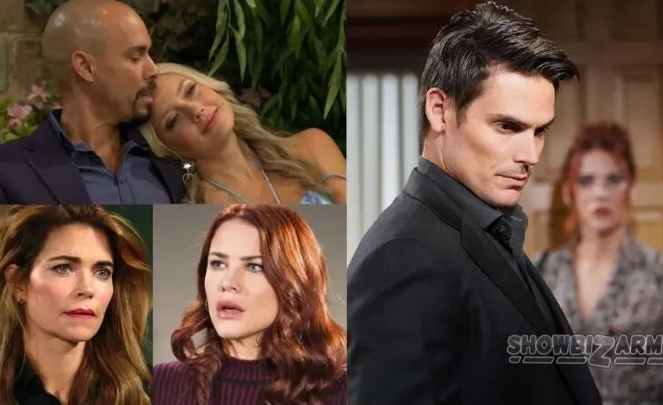 Young and the Restless: Sally Spectra - Adam Newman - Devon Hamilton - Abby Newman - Victoria Newman