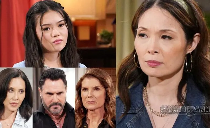 Bold and the Beautiful Poppy Nozawa - Luna Nozawa - Bill Spencer - Li Finnegan - Sheila Carter