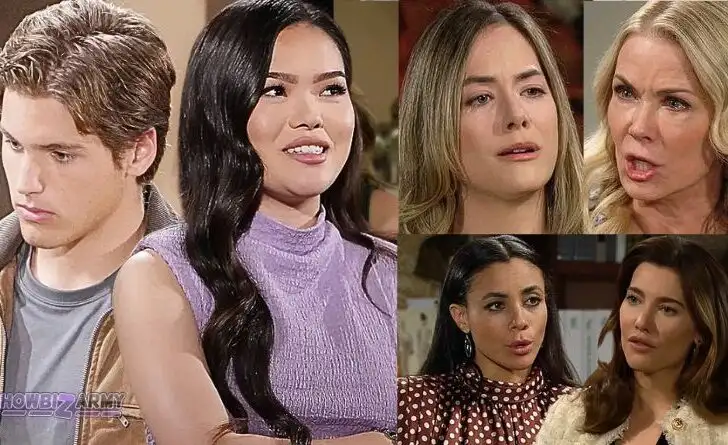 Bold and the Beautiful - Luna Nozawa - Will Spencer - Hope Logan - Brooke Logan - Steffy Forrester - Daphne Rose