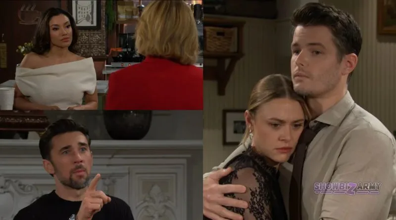 Young and the Restless - Audra Charles - Kyle Abbott - Claire Newman - Cane Ashby